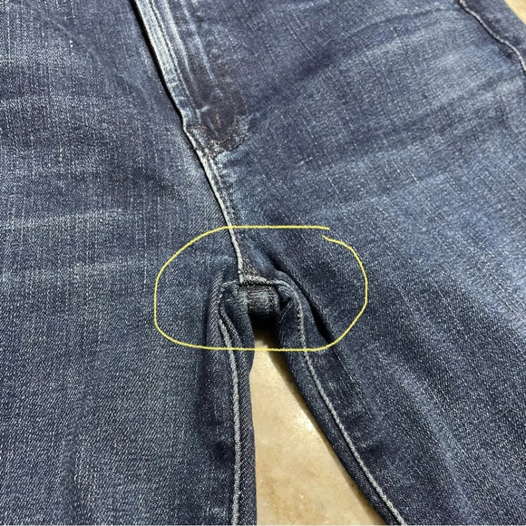 MOTHER The Rascal Ankle Snippet Jeans Color: Mint Condition size 26 - Picture 12 of 16